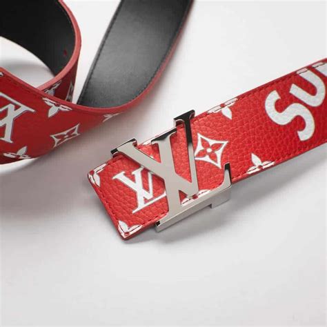 supreme x louis vuitton belt fake|supreme lv belt retail price.